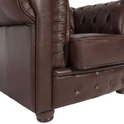 Wohnen Wischleder Sessel in Braun - Cementa