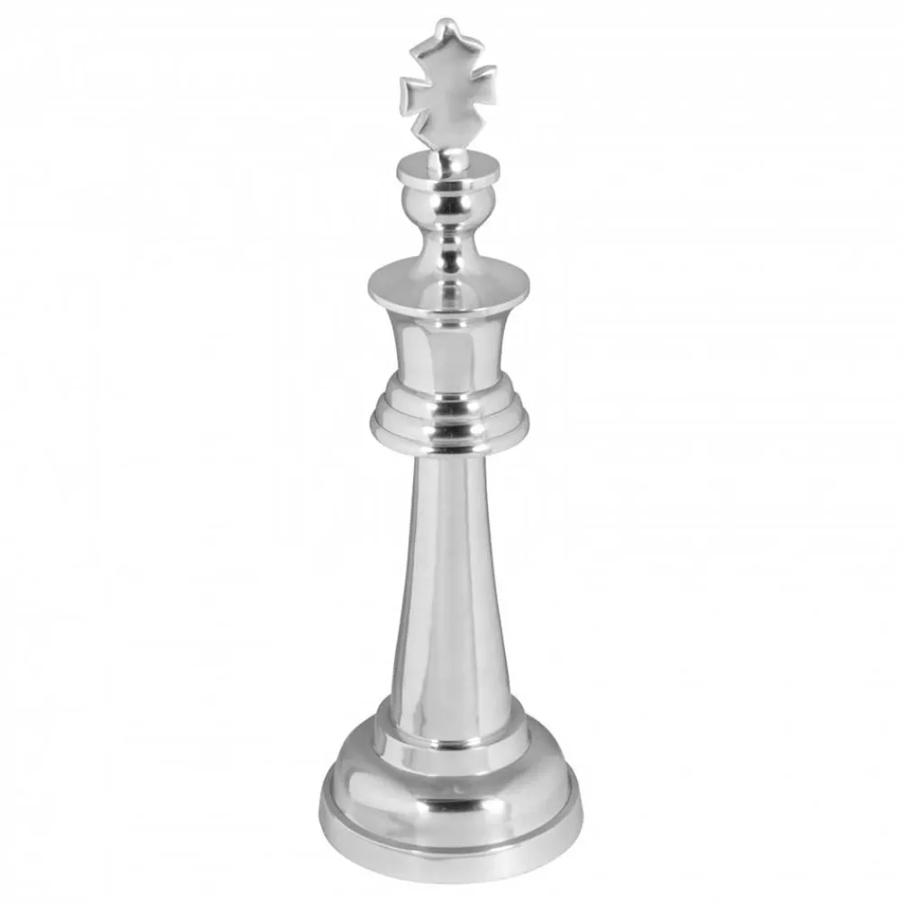 Wohnen Figuren Und Skulpturen*Wohndekoration Schachfigur König aus Aluminium - Giorgio