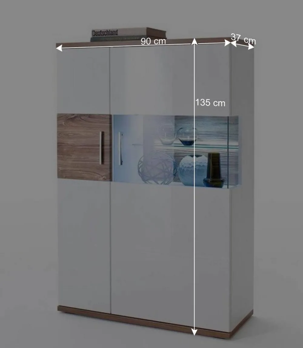 Wohnen Wohnkombination 330 cm breit - Icadro (vierteilig)