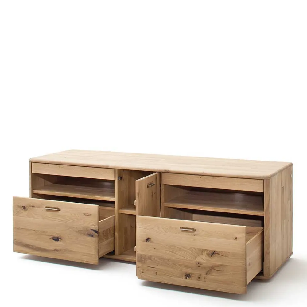 Wohnen Wohnwände|Wohnwand*Wohnkombination in Eiche Bianco - Destal (vierteilig)