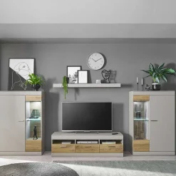 Wohnen Wohnwände|Wohnwand*Wohnkombination Wohnwand Set - Lioscas (vierteilig)