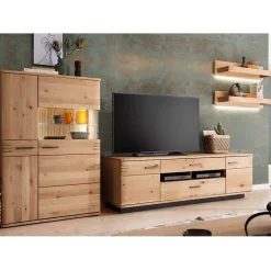 Wohnen Wohnmöbel Anbauwand Kombi - Crupean (vierteilig)