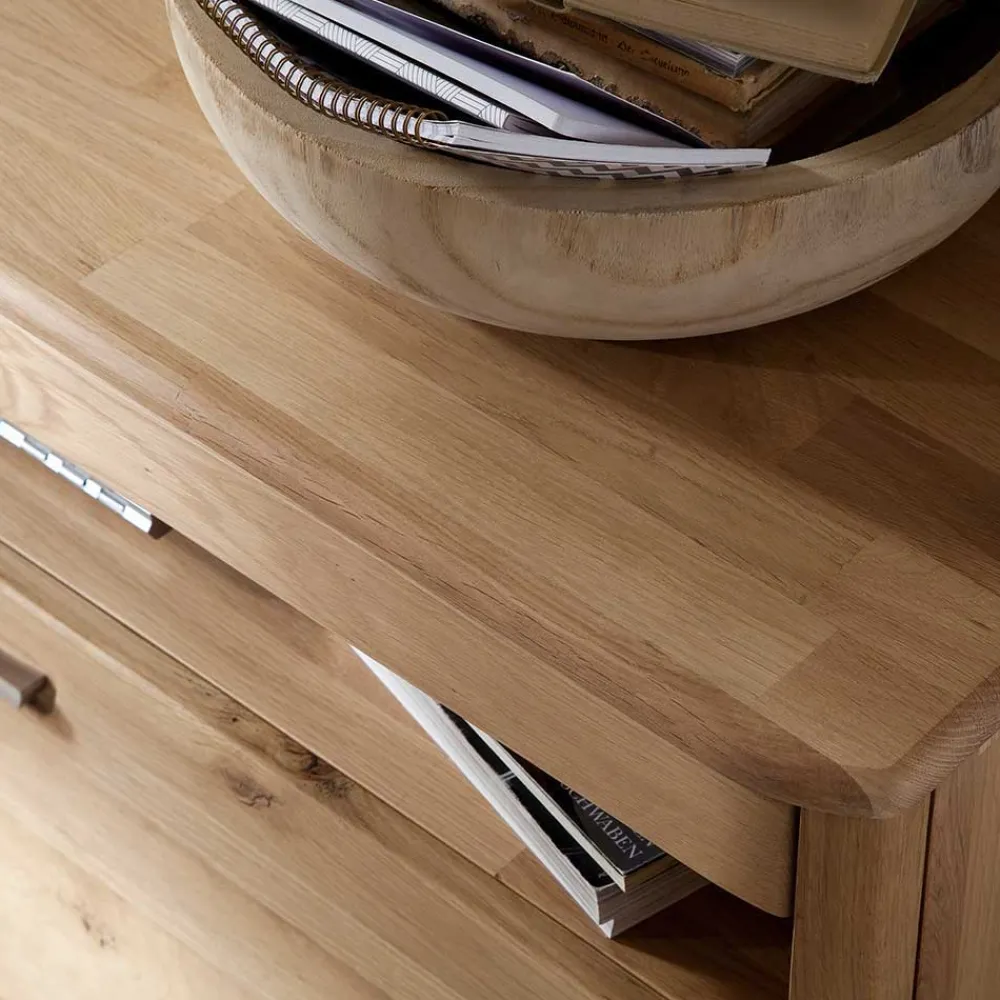 Wohnen Wohnmöbel aus Eiche Massivholz - Destal (vierteilig)