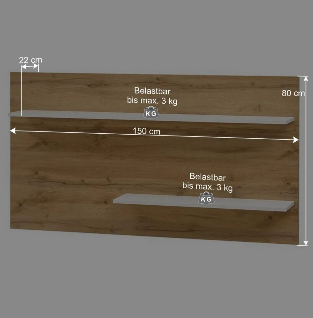 Wohnen Wohnwände|Wohnwand*Wohnmöbel Programm 400 cm breit - Nonessia (fünfteilig)