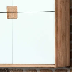 Wohnen Wohnraum Hängeschrank in Weiß & Eiche - Julecas