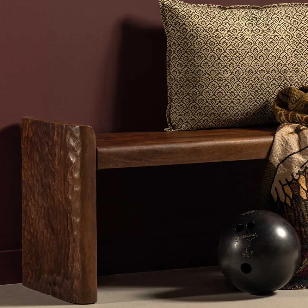 Wohnen Wohnraum Holzbank mit einem Sitzplatz - Liberatos