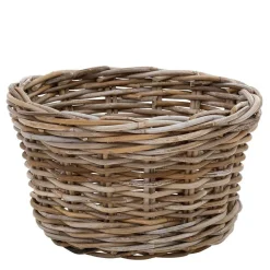 Wohnen Rattanmöbel*Wohnraum Körbe aus Rattan Graubraun - Vodenas (dreiteilig)