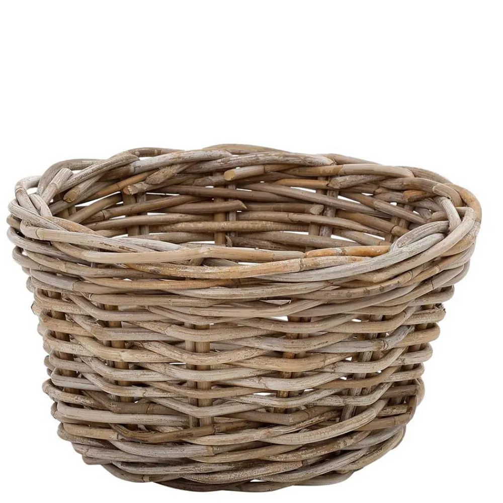 Wohnen Rattanmöbel*Wohnraum Körbe aus Rattan Graubraun - Vodenas (dreiteilig)