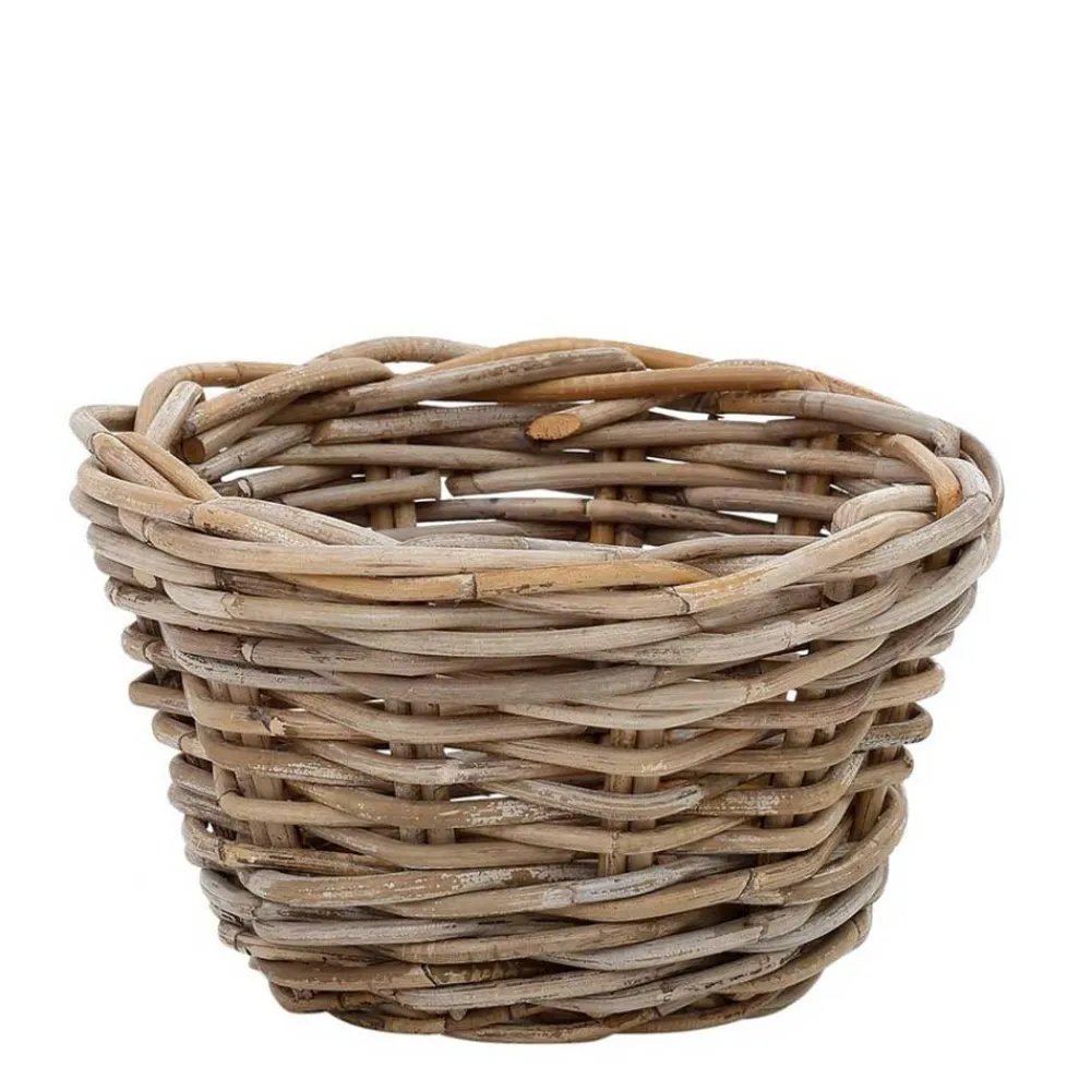 Wohnen Rattanmöbel*Wohnraum Körbe aus Rattan Graubraun - Vodenas (dreiteilig)