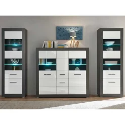 Wohnen Wohnwände|Wohnwand*Wohnraum Schränke zweifarbig - Istensa (dreiteilig)