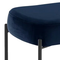 Wohnen Küchenbänke|Esszimmerbänke*Wohnraum Sitzbank in Blau Samt - Isika