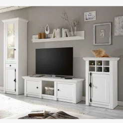 Wohnen Wohnwände|Wohnwand*Wohnwand Chelles im Landhausstil (vierteilig)