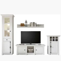 Wohnen Wohnwände|Wohnwand*Wohnwand Chelles im Landhausstil (vierteilig)