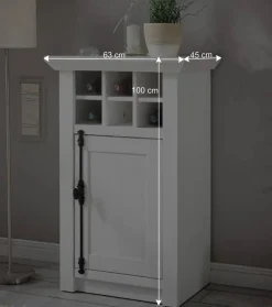 Wohnen Wohnwände|Wohnwand*Wohnwand Chelles im Landhausstil (vierteilig)