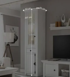 Wohnen Wohnwände|Wohnwand*Wohnwand Chelles im Landhausstil (vierteilig)