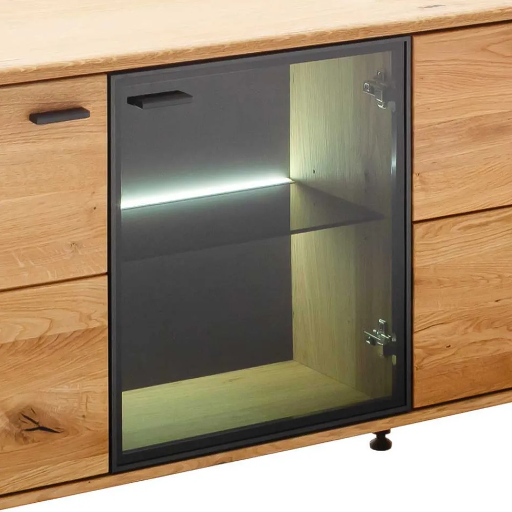 Wohnen Wohnwand für Wohnzimmer Set - Flacona (dreiteilig)