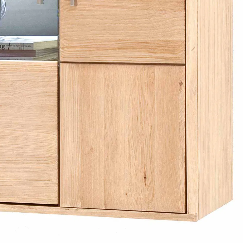 Wohnen Wohnzimmerschränke|Vitrinen*Wohnwand Hängevitrine in Eiche Bianco - Vernella