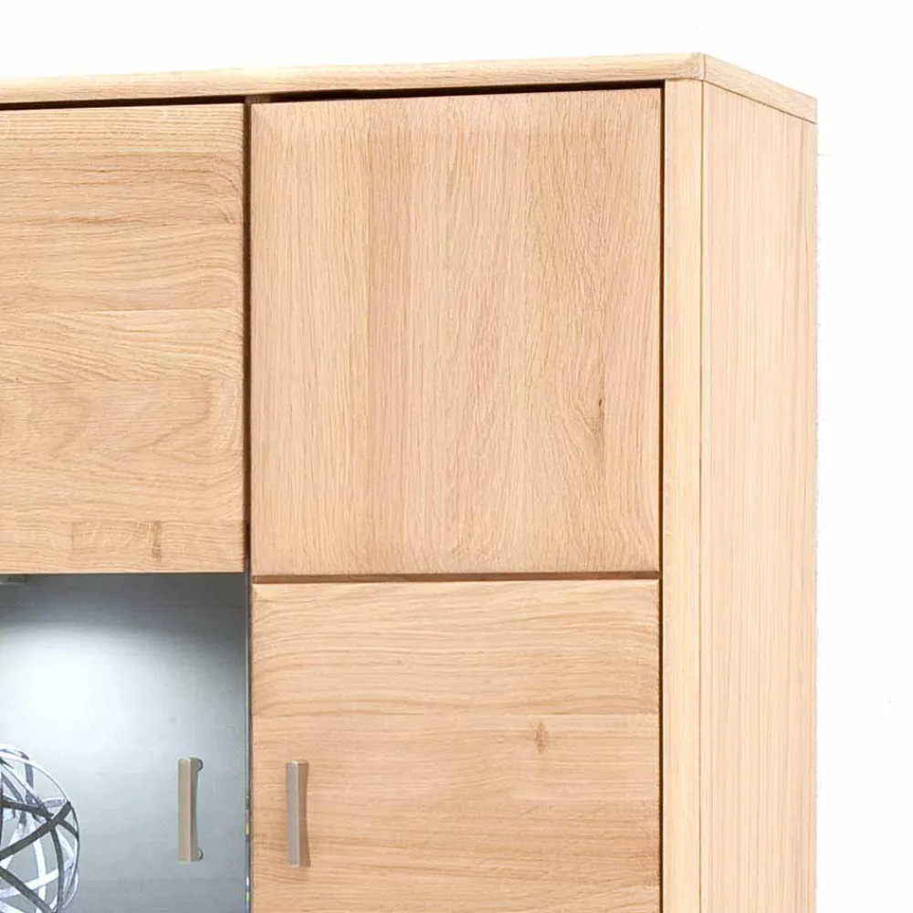 Wohnen Wohnzimmerschränke|Vitrinen*Wohnwand Hängevitrine in Eiche Bianco - Vernella
