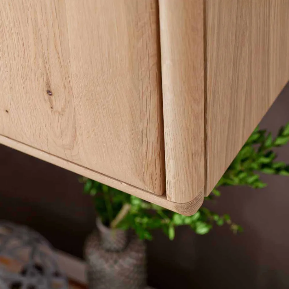 Wohnen Wohnzimmerschränke|Vitrinen*Wohnwand Hängevitrine in Eiche Bianco - Vernella