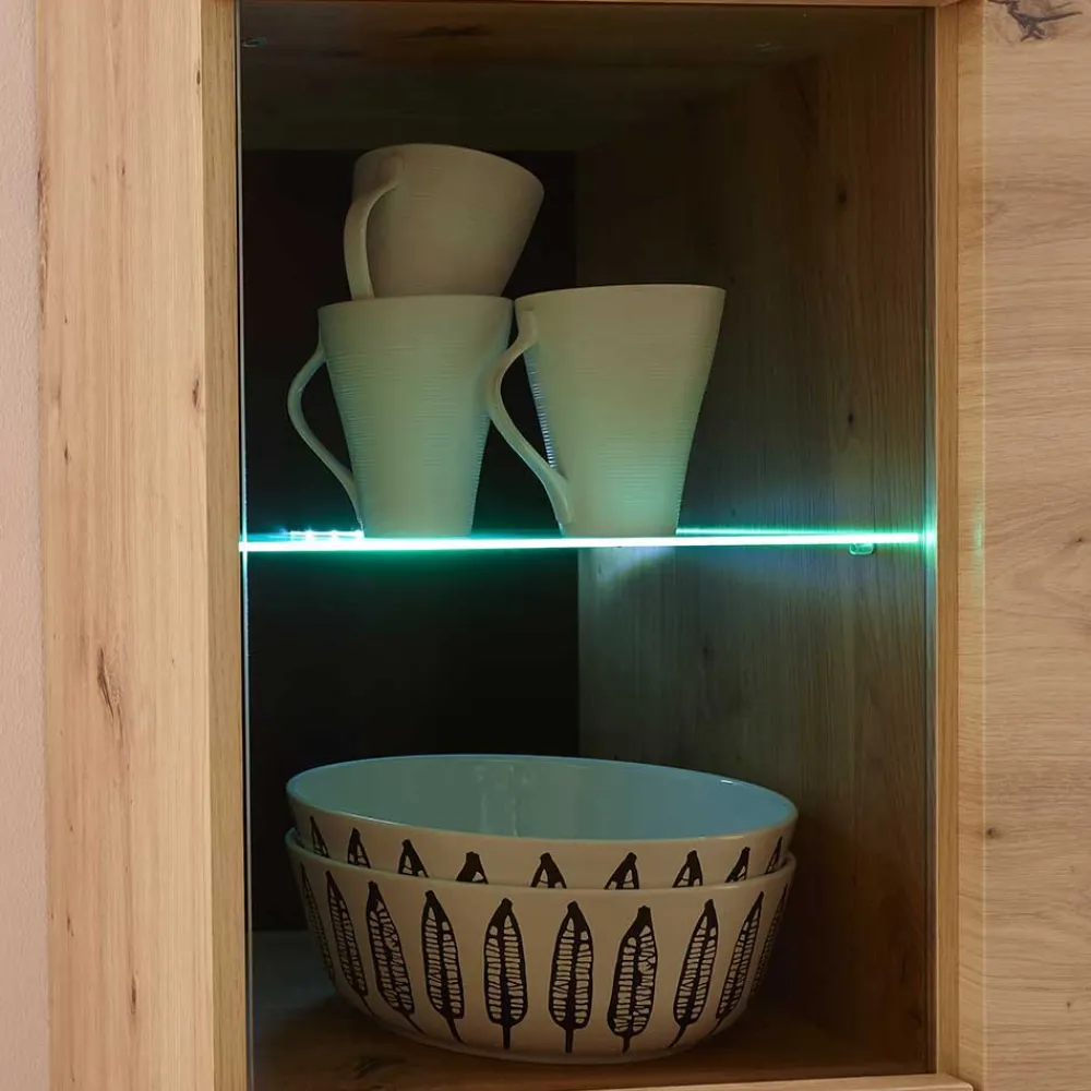 Wohnen Wohnwand im Skandi Look Set - Olcian (dreiteilig)