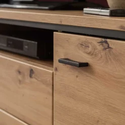 Wohnen Wohnwand in Eicheoptik - Nikdus (vierteilig)