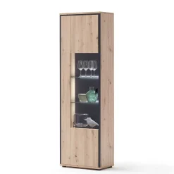 Wohnen Wohnwand in Eicheoptik - Nikdus (vierteilig)