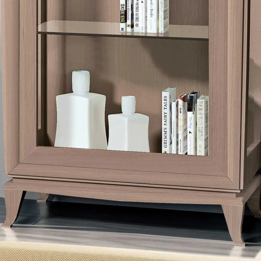 Wohnen Wohnwand in Esche Dunkel - Lacruzira (dreiteilig)