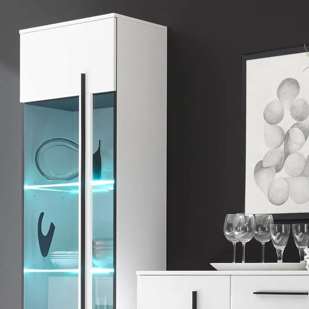 Wohnen Wohnwände|Wohnwand*Wohnwand Jetongos in Hochglanz Weiß (dreiteilig)