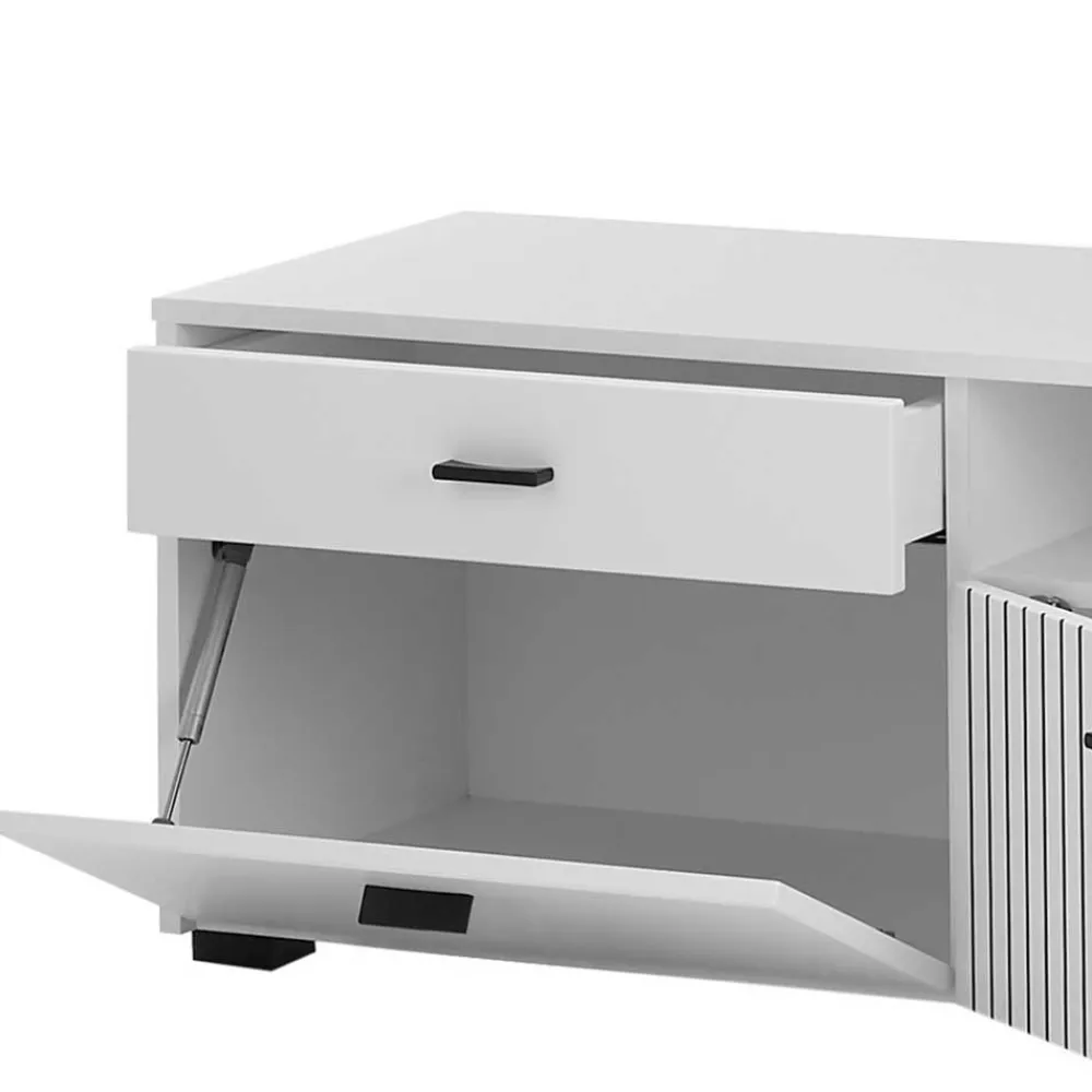 Wohnen Wohnwand Kombination in Weiß - Dualkos (vierteilig)