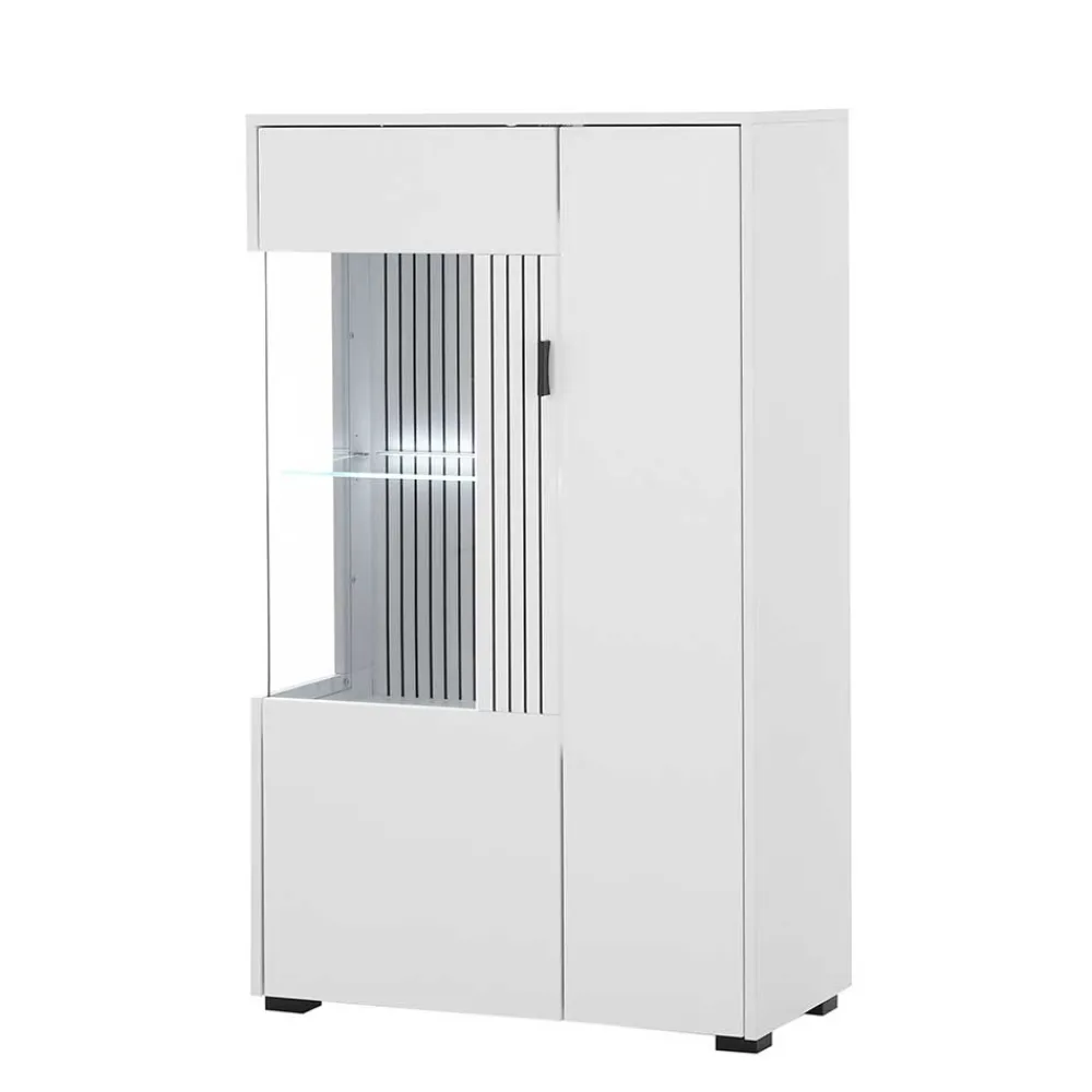 Wohnen Wohnwand Kombination in Weiß - Dualkos (vierteilig)