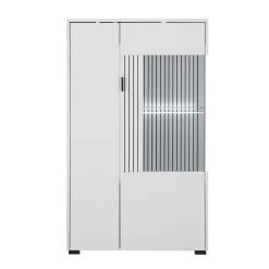 Wohnen Wohnwand Kombination in Weiß - Dualkos (vierteilig)