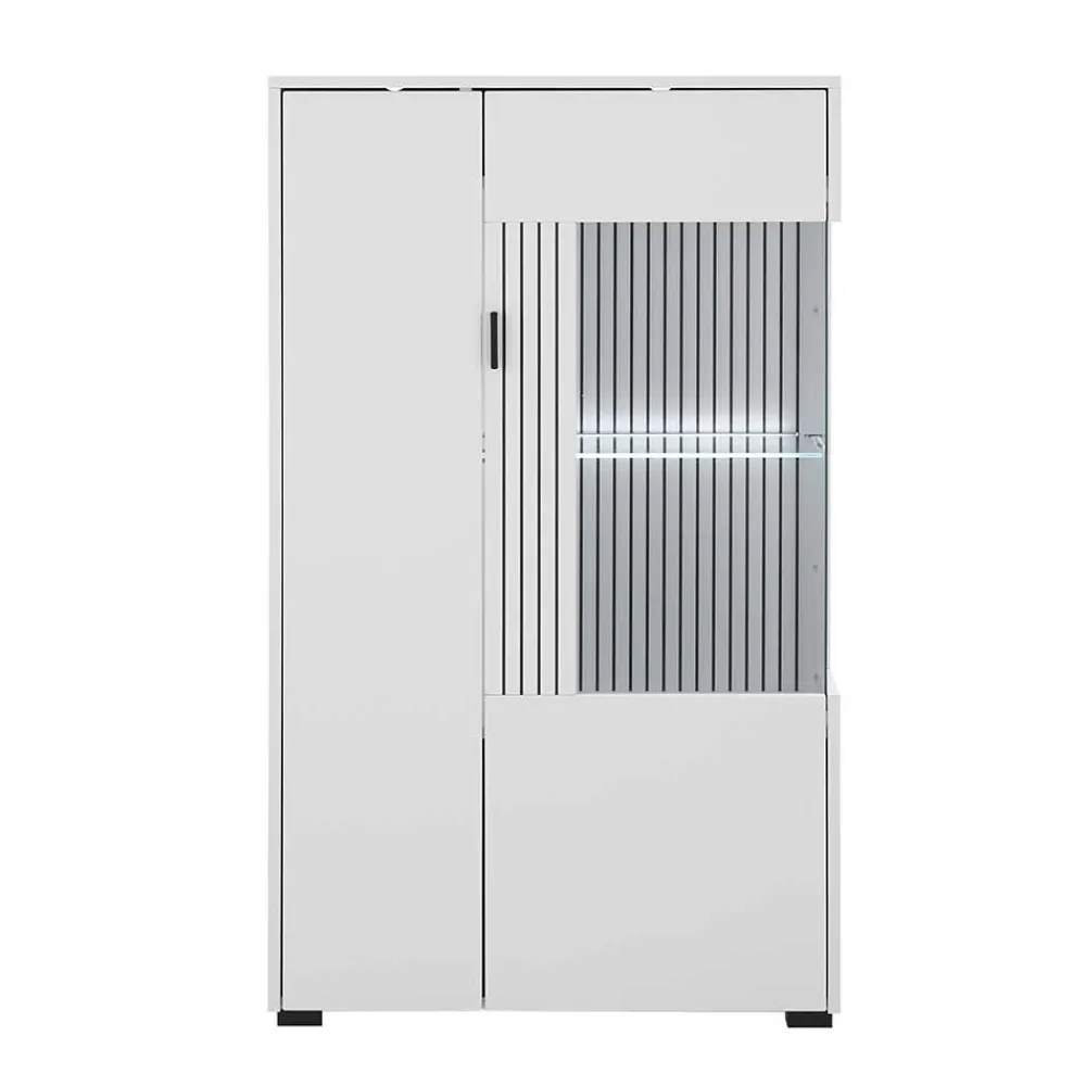 Wohnen Wohnwand Kombination in Weiß - Dualkos (vierteilig)