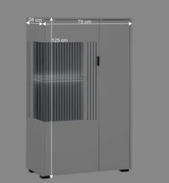 Wohnen Wohnwand Kombination in Weiß - Dualkos (vierteilig)