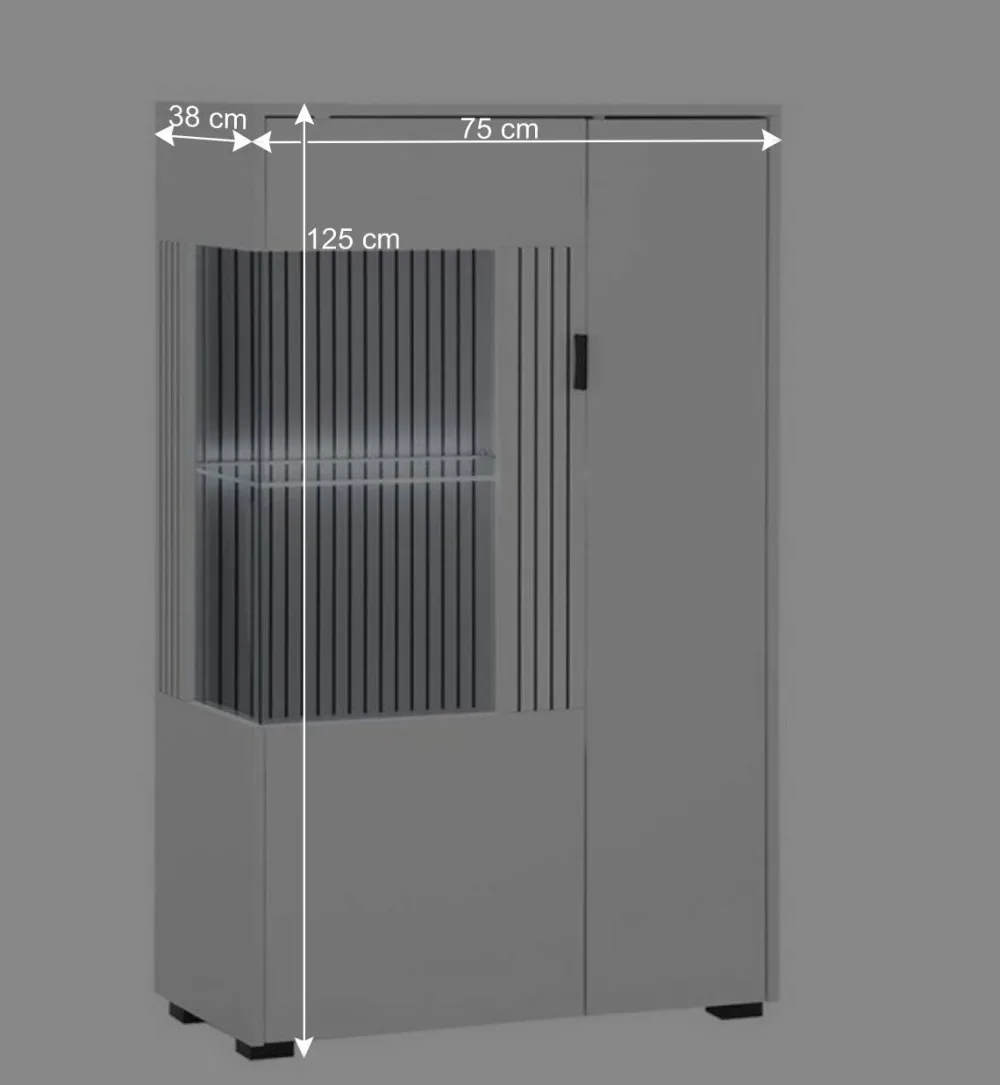 Wohnen Wohnwand Kombination in Weiß - Dualkos (vierteilig)