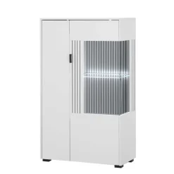 Wohnen Wohnwand Kombination in Weiß - Dualkos (vierteilig)