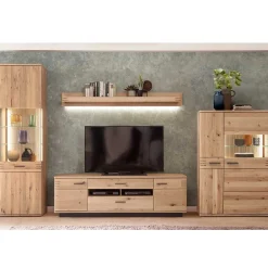 Wohnen Wohnwand Kombination Möbelset - Crupean (vierteilig)