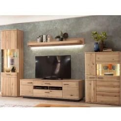 Wohnen Wohnwand Kombination Möbelset - Crupean (vierteilig)
