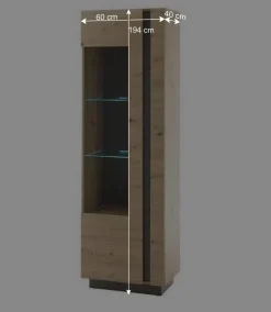 Wohnen Wohnwand Kombination modern - Lairian (vierteilig)