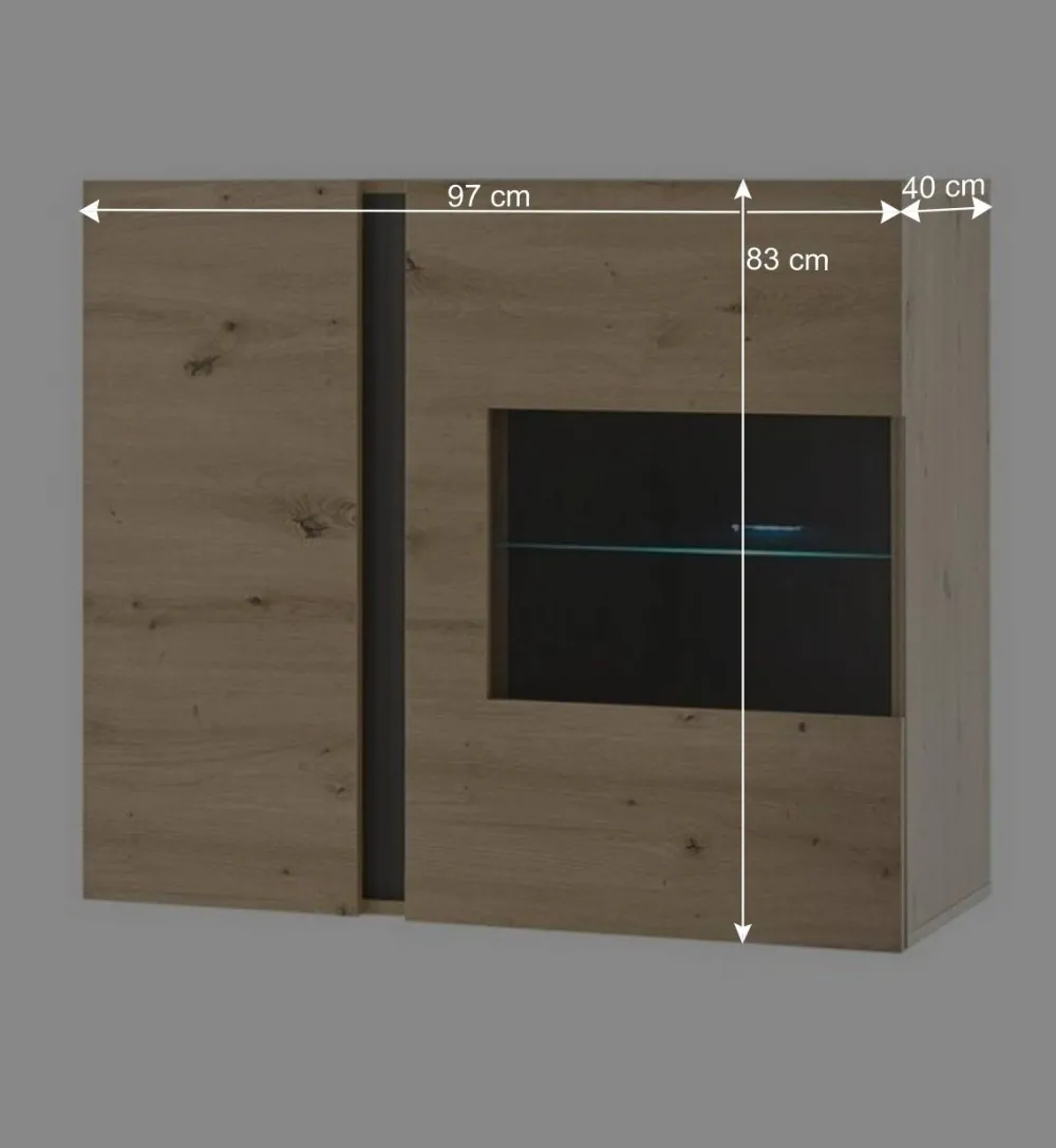 Wohnen Wohnwand Kombination modern - Lairian (vierteilig)