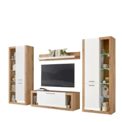 Wohnen Wohnwand Kombination modern - Adejano (vierteilig)