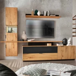 Wohnen Wohnwand Kombination Set - Kantino (vierteilig)