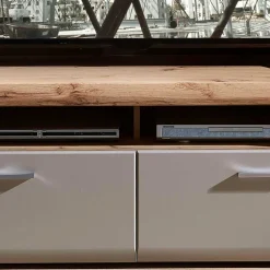 Wohnen Wohnwand Möbel in Grau & Eiche - Fraguca (vierteilig)