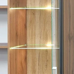 Wohnen Wohnwand Möbel in Schwarz & Wildeiche - Kandu (fünfteilig)