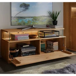 Wohnen Wohnwand Möbel Kombination aus Wildeiche - Millena (dreiteilig)