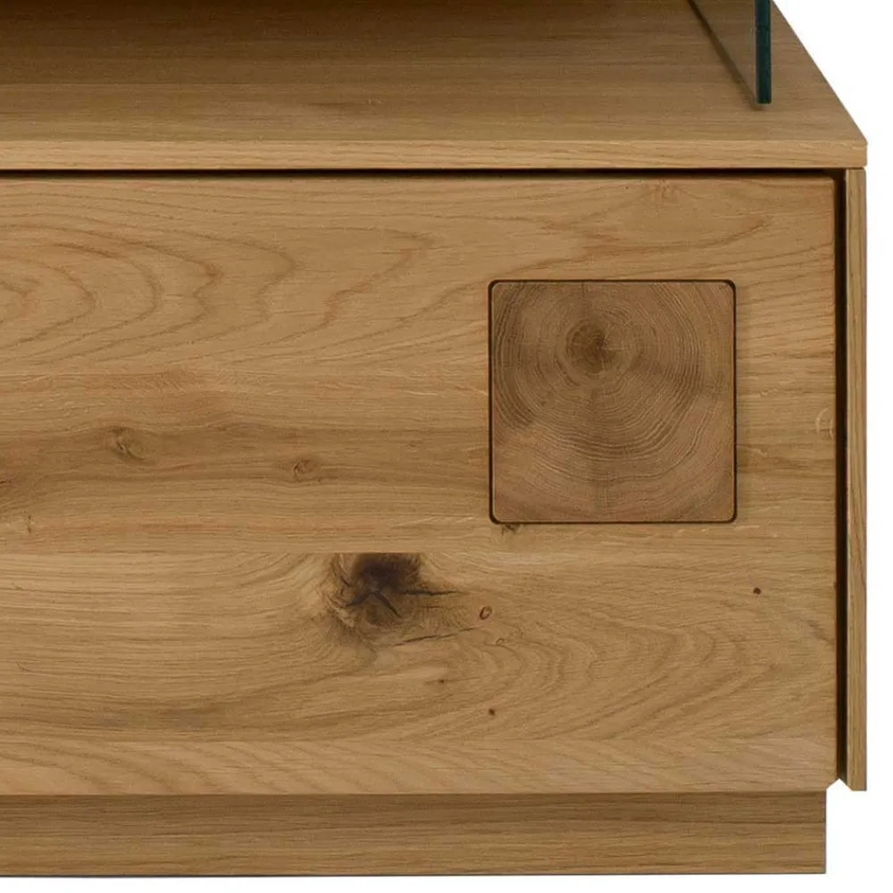 Wohnen Wohnwand Möbel Kombination aus Wildeiche - Millena (dreiteilig)