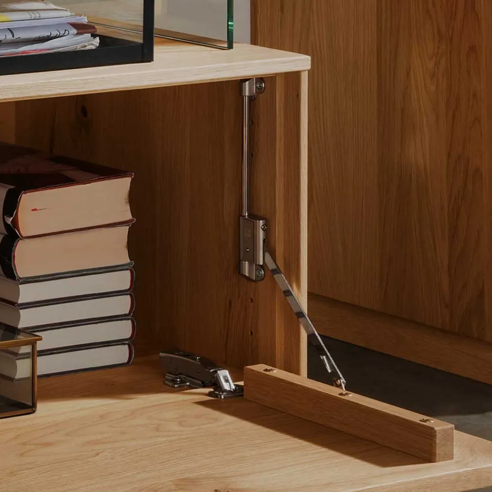 Wohnen Wohnwand Möbel Kombination aus Wildeiche - Millena (dreiteilig)