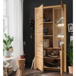 Wohnen Wohnwände|Wohnwand*Wohnwand Möbel Set aus Wildeiche - Loitons (vierteilig)