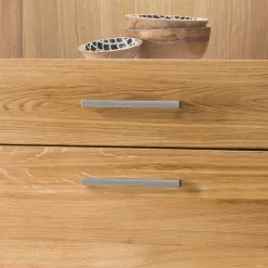 Wohnen Wohnwände|Wohnwand*Wohnwand Möbel Set aus Wildeiche - Loitons (vierteilig)