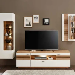 Wohnen Wohnzimmerschränke*Wohnwand Möbel Zusammenstellung 239 cm breit - Niam (dreiteilig)