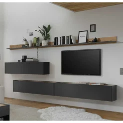 Wohnen Wohnwände|Wohnwand*Wohnwand Möbelkombination Set - Ahilav (fünfteilig)